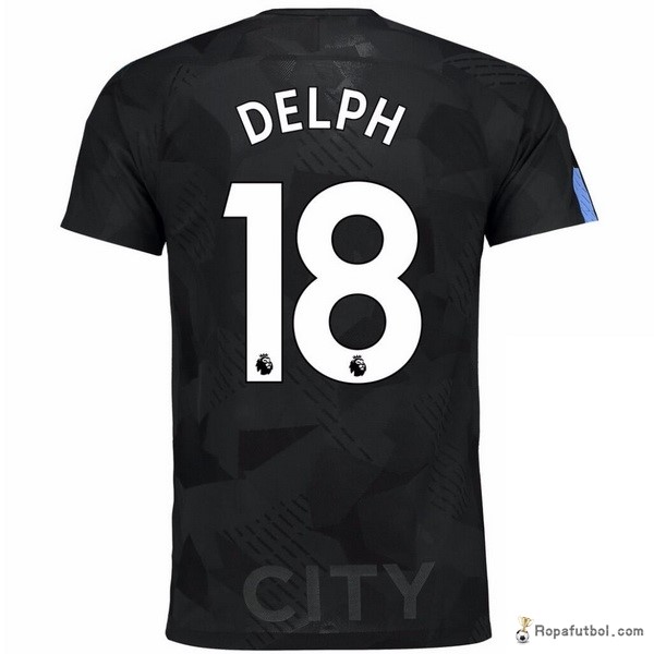 Camiseta Manchester City Replica Tercera Ropa Delph 2017/18